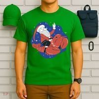 Santa Claus Riding Lobster T-Shirt thumb 6