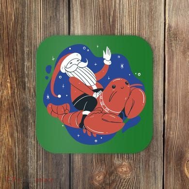 Santa Claus Riding Lobster Coaster
