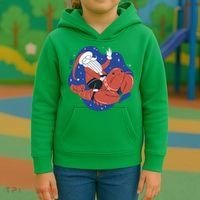 Santa Claus Riding Lobster Kids Hoodie thumb 3