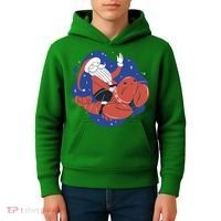 Santa Claus Riding Lobster Kids Hoodie thumb 4