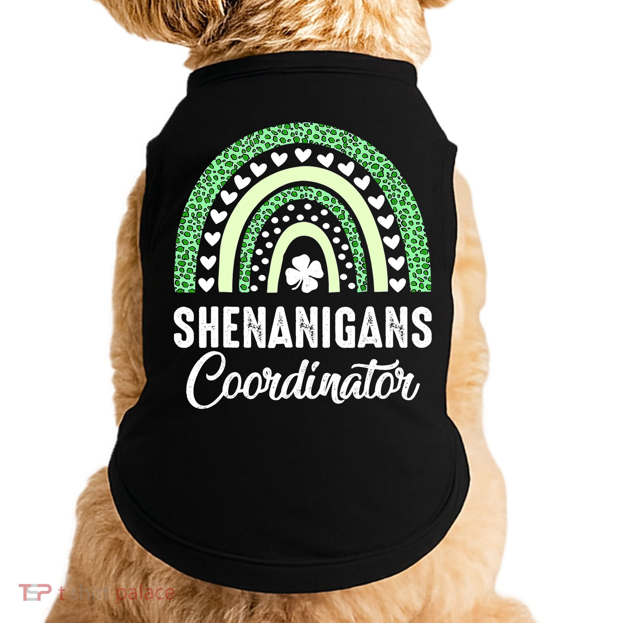 Shenanigans Coordinator Rainbow St Patricks Day Teacher Gift Doggie Tank