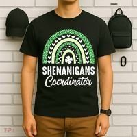 Shenanigans Coordinator Rainbow St Patricks Day Teacher Gift T-Shirt thumb 6