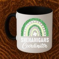 Shenanigans Coordinator Rainbow St Patricks Day Teacher Gift Coffee Mug thumb 2