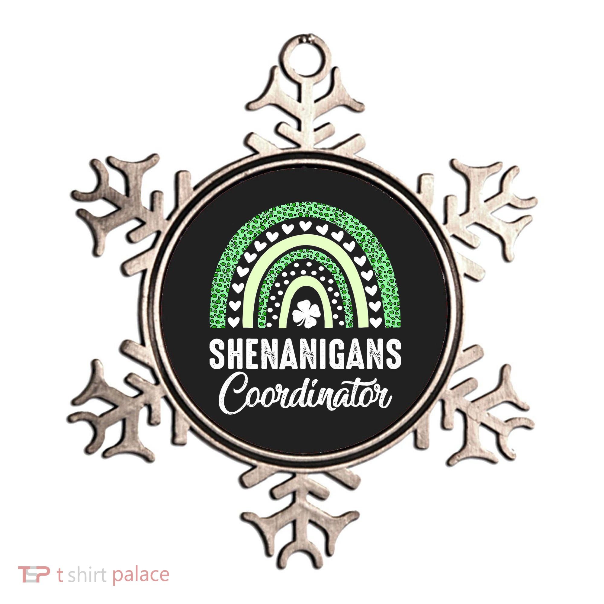 Shenanigans Coordinator Rainbow St Patricks Day Teacher Gift Ornament