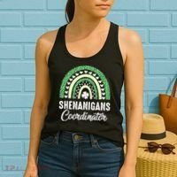 Shenanigans Coordinator Rainbow St Patricks Day Teacher Gift Women's Tank Top thumb 2