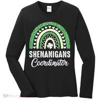 Shenanigans Coordinator Rainbow St Patricks Day Teacher Gift Women's Long Sleeve Shirt thumb 0