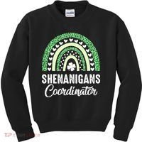 Shenanigans Coordinator Rainbow St Patricks Day Teacher Gift Kids Sweatshirt thumb 0