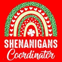 Shenanigans Coordinator Rainbow St Patricks Day Teacher Gift Santa Hat thumb 1
