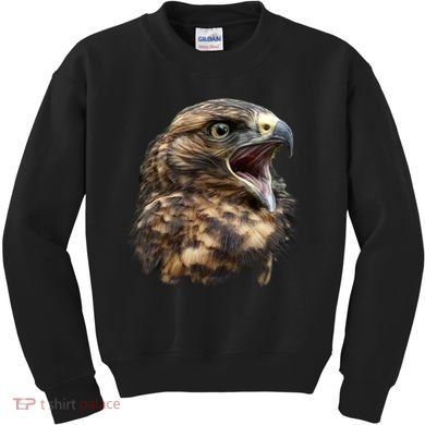 Screaming Hawk Wildlife Kids Sweatshirt