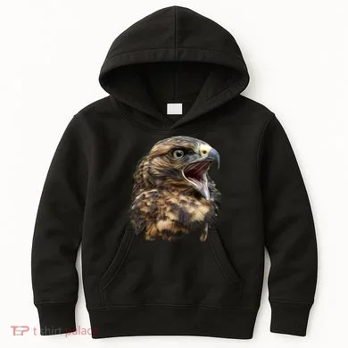 Screaming Hawk Wildlife Kids Hoodie