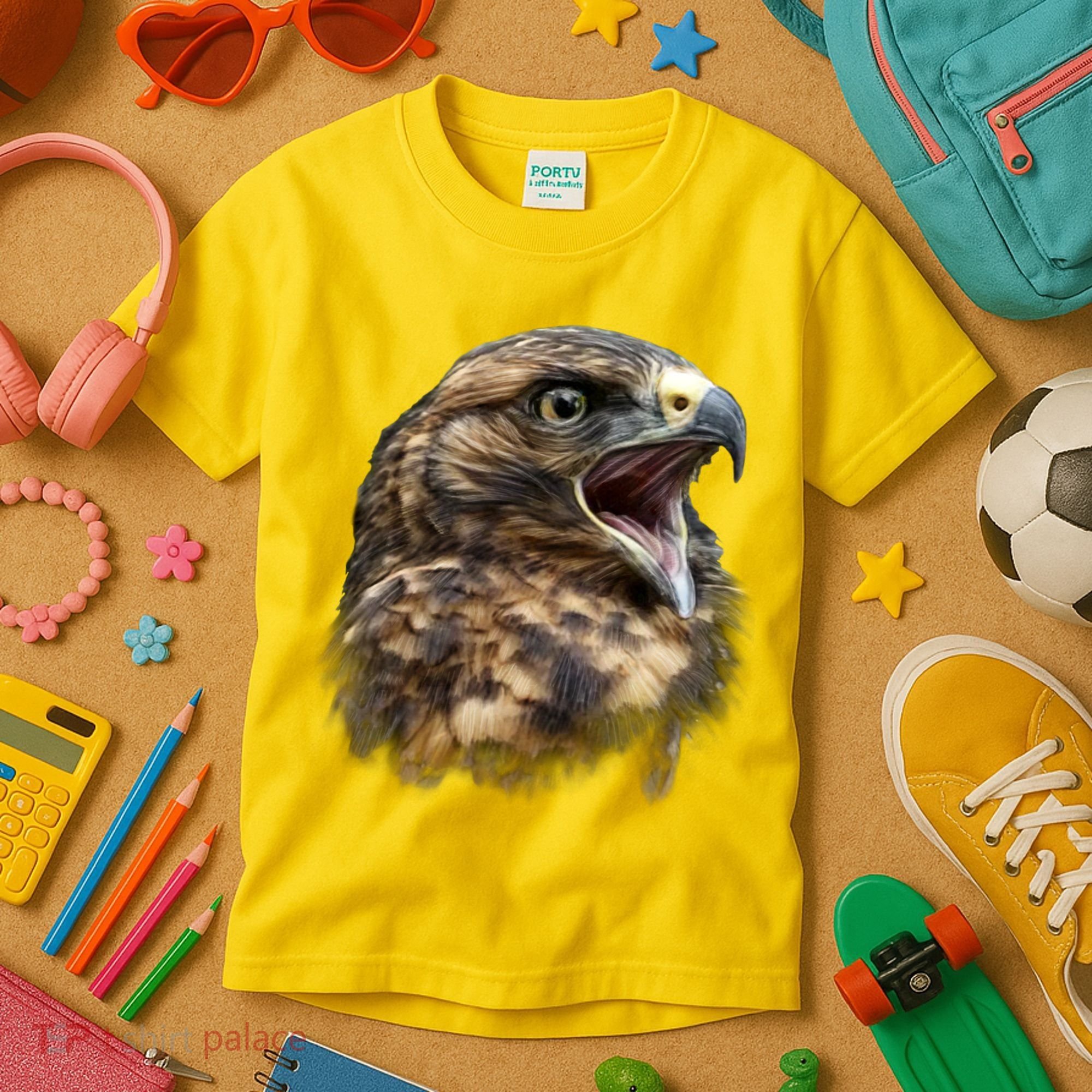 Screaming Hawk Wildlife Kids T-Shirt