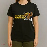 Screw This Order Pizza Turkey Running T-Shirt thumb 4