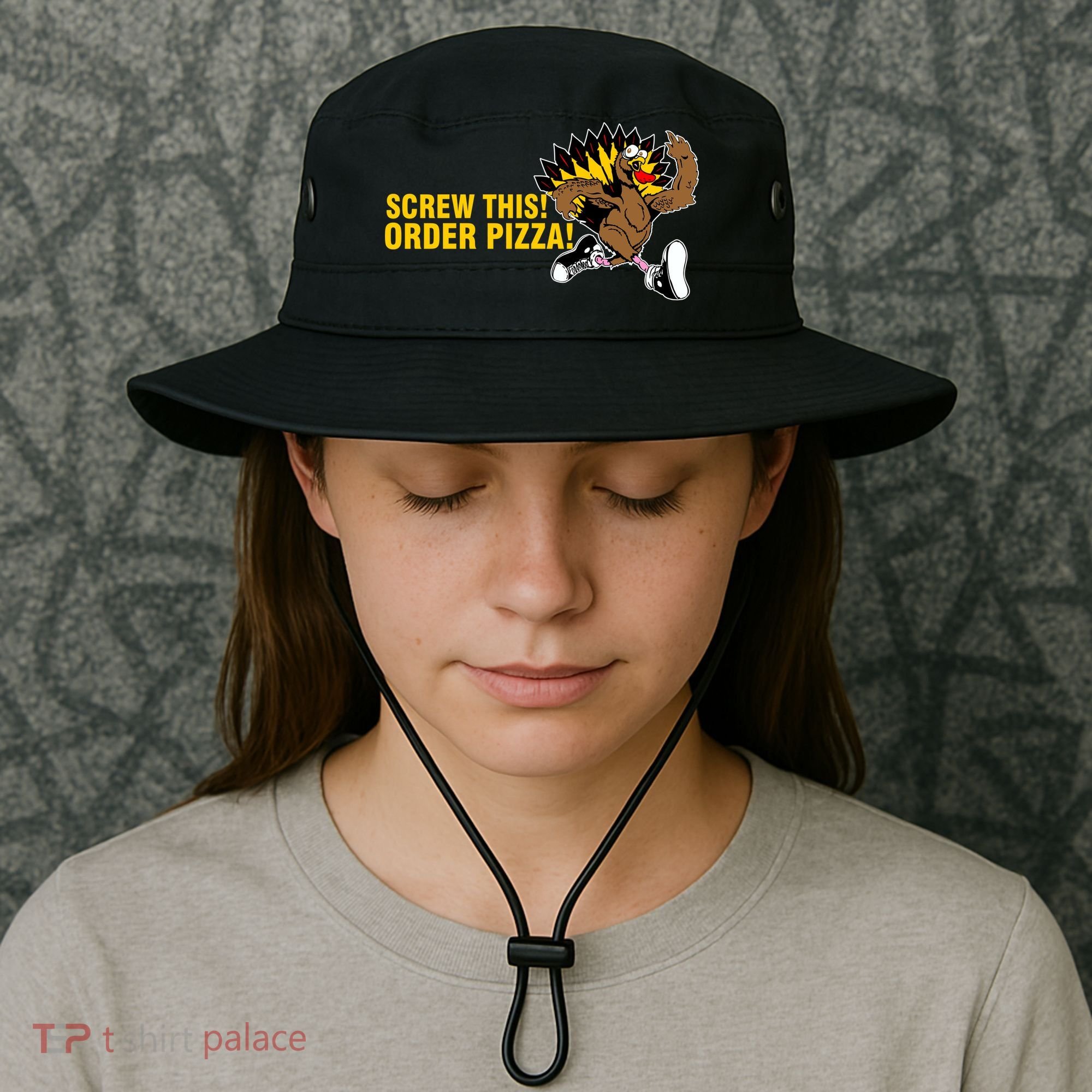Screw This Order Pizza Turkey Running Bucket Hat