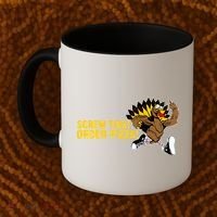Screw This Order Pizza Turkey Running Coffee Mug thumb 2