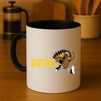 Screw This Order Pizza Turkey Running Coffee Mug thumb 4