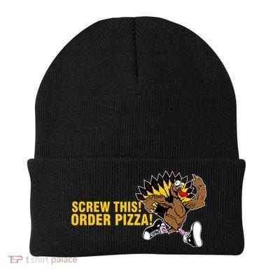Screw This Order Pizza Turkey Running Beanie