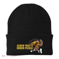Screw This Order Pizza Turkey Running Beanie thumb 0