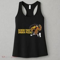 Screw This Order Pizza Turkey Running Women's Tank Top thumb 3