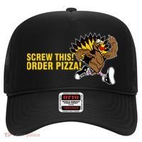 Screw This Order Pizza Turkey Running Hat thumb 0