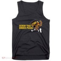 Screw This Order Pizza Turkey Running Tank Top thumb 0