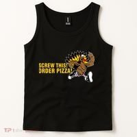 Screw This Order Pizza Turkey Running Tank Top thumb 2