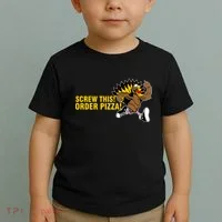 Screw This Order Pizza Turkey Running Toddler T-Shirt thumb 2
