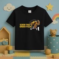 Screw This Order Pizza Turkey Running Toddler T-Shirt thumb 3