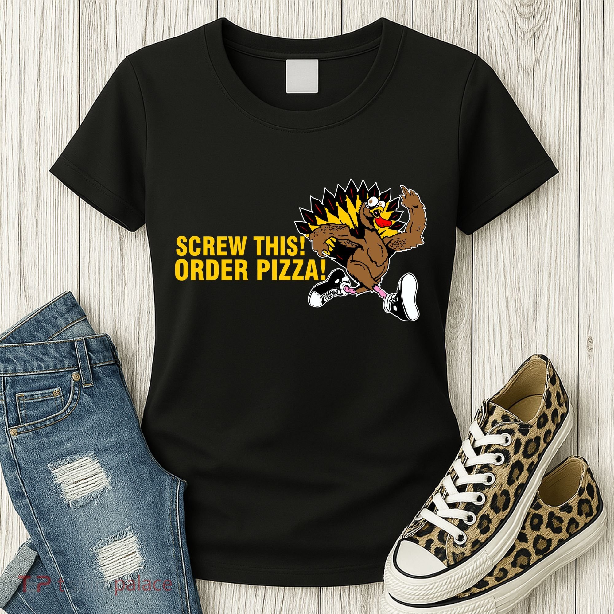 Screw This Order Pizza Turkey Running Women's T-Shirt