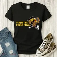 Screw This Order Pizza Turkey Running Women's T-Shirt thumb 3