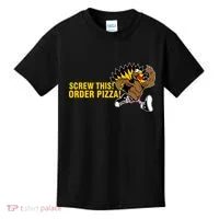 Screw This Order Pizza Turkey Running Kids T-Shirt thumb 0