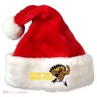 Screw This Order Pizza Turkey Running Santa Hat thumb 0