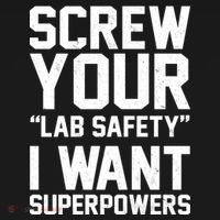 Screw Your Lab Safety I Want Superpowers Baby Bodysuit thumb 2