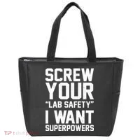 Screw Your Lab Safety I Want Superpowers Tote Bag thumb 0