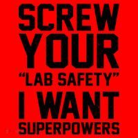 Screw Your Lab Safety I Want Superpowers Santa Hat thumb 1