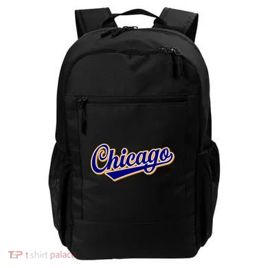 Script Chicago Logo Backpack