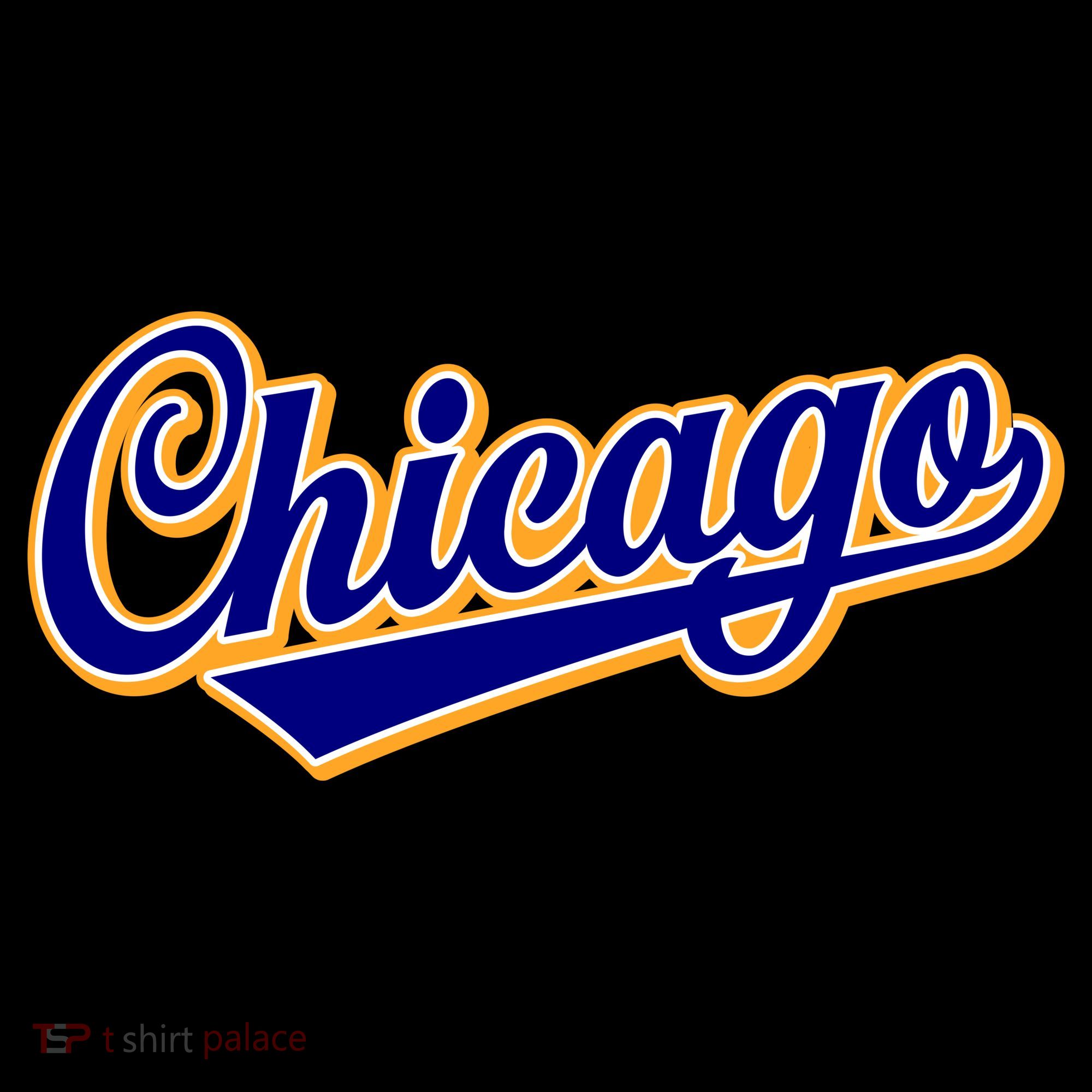 Script Chicago Logo Coaster