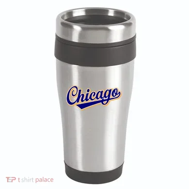 Script Chicago Logo 16oz Travel Tumbler