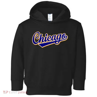 Script Chicago Logo Toddler Hoodie