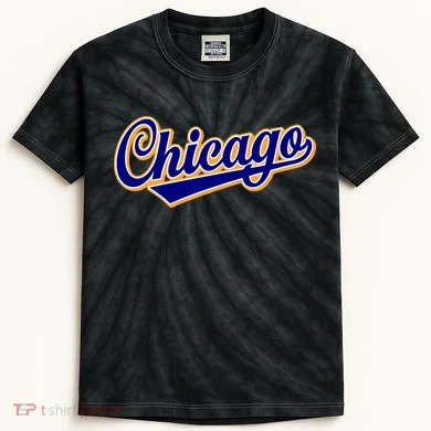 Script Chicago Logo Kids Tie-Dye T-Shirt