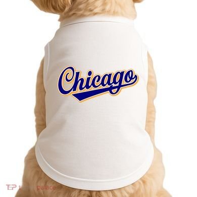 Script Chicago Logo Doggie Tank