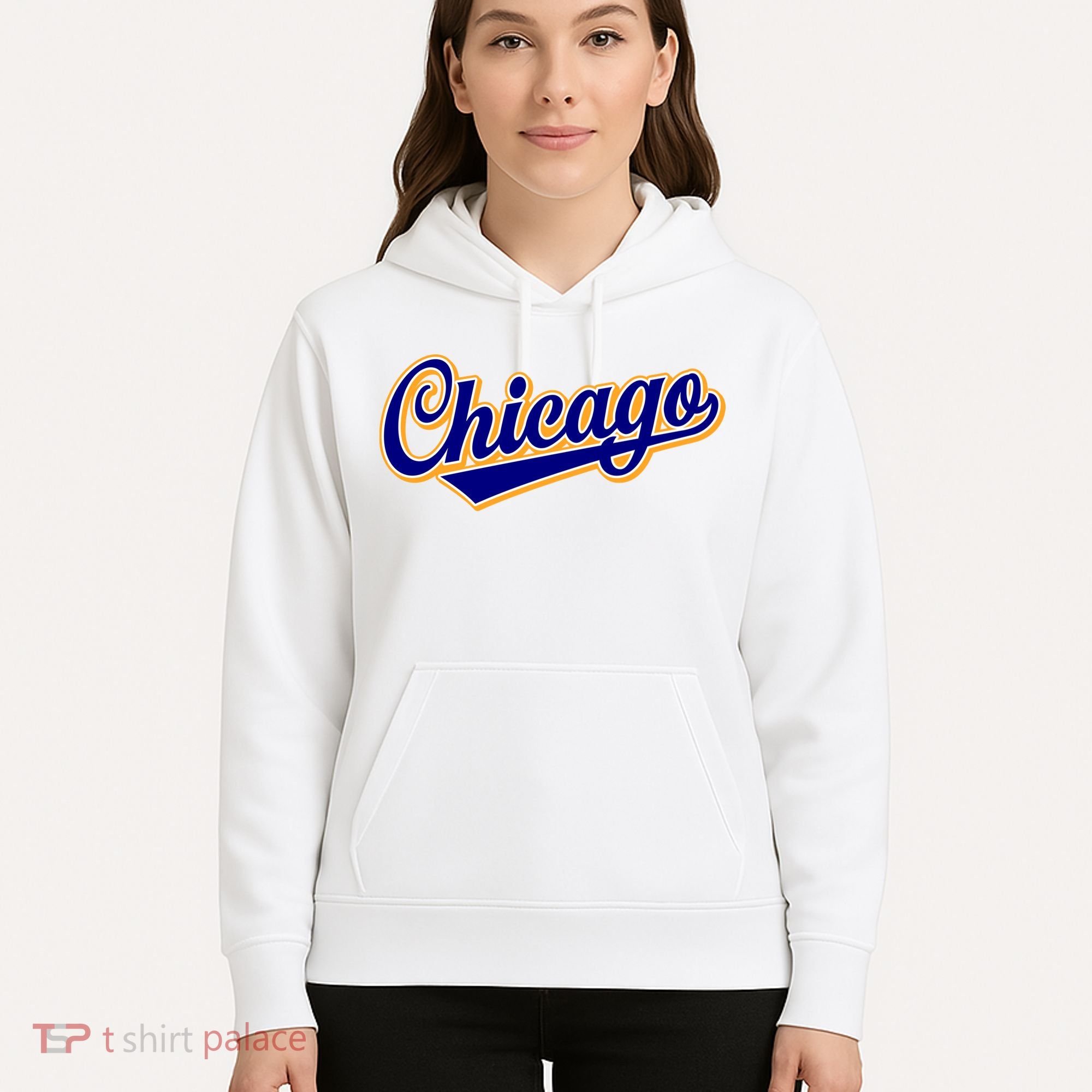 Script Chicago Logo Hoodie