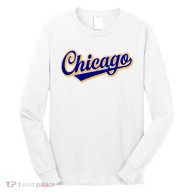 Script Chicago Logo Long Sleeve Shirt