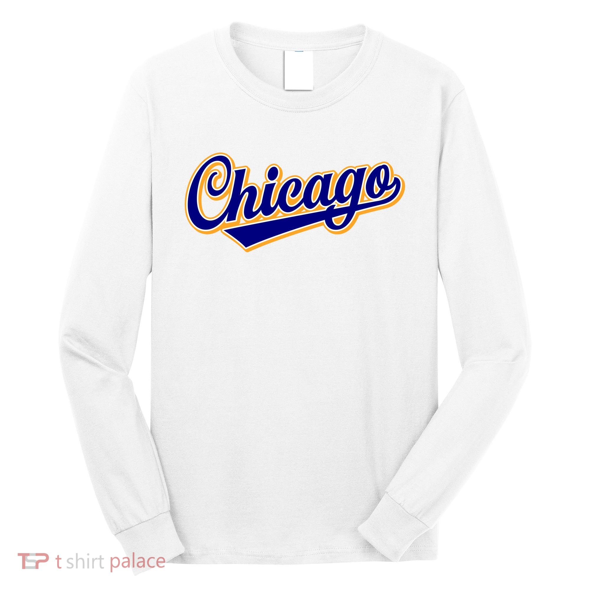 Script Chicago Logo Long Sleeve Shirt