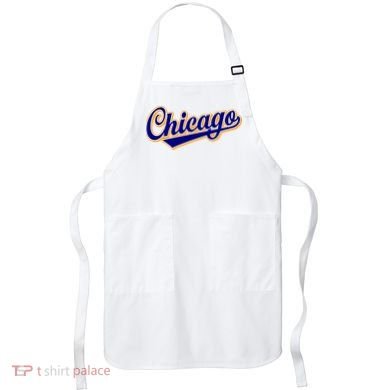 Script Chicago Logo Apron