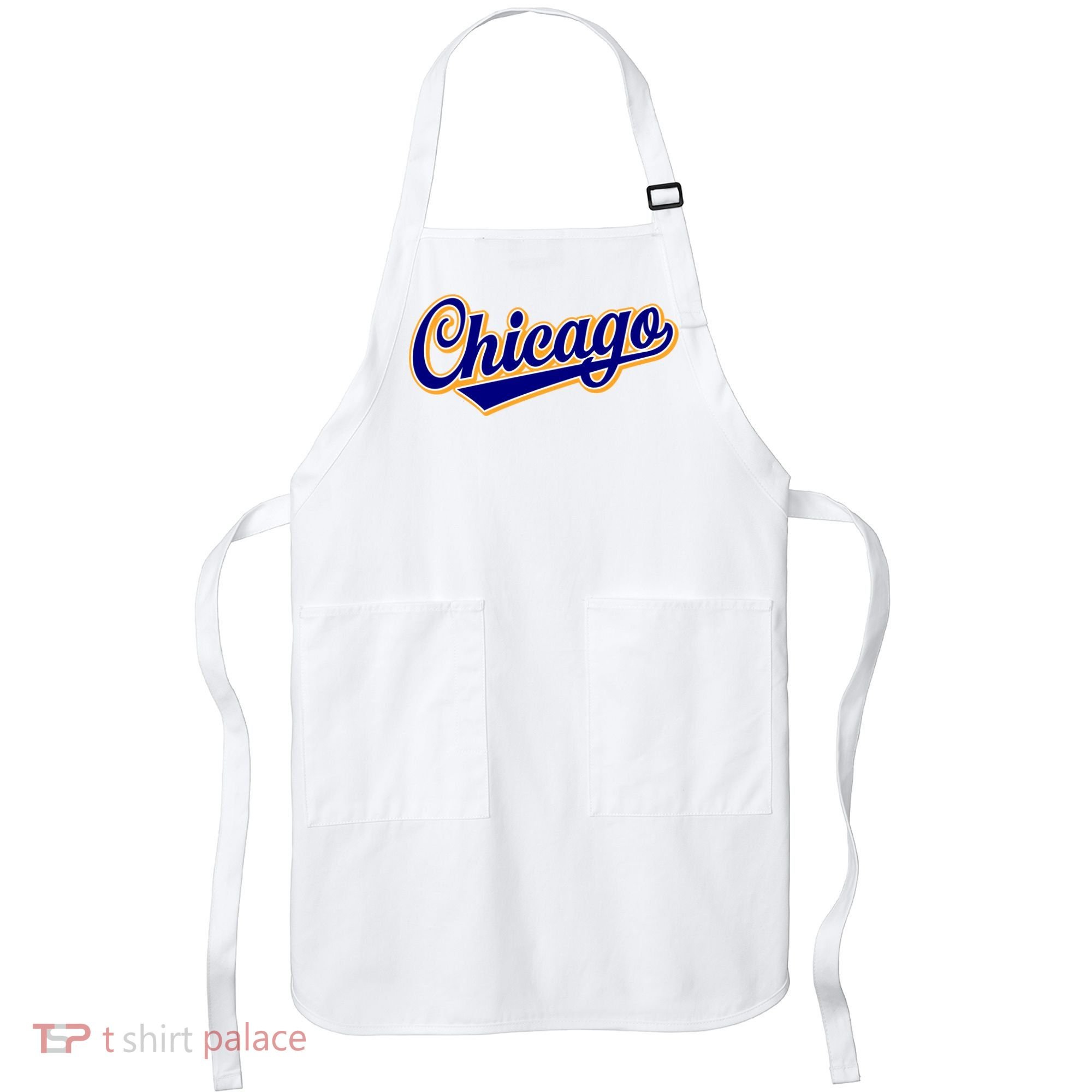 Script Chicago Logo Apron