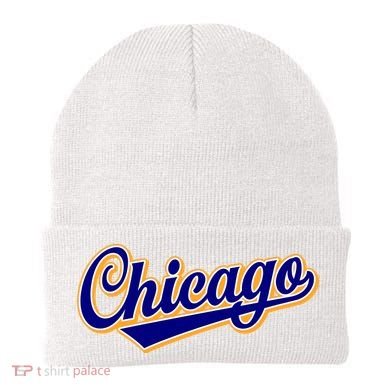 Script Chicago Logo Beanie