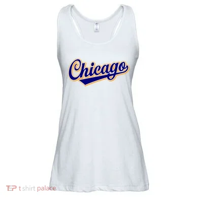 Script Chicago Logo Ladies Essential Flowy Tank