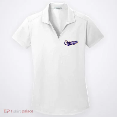 Script Chicago Logo Women's Dry Zone Grid Polo