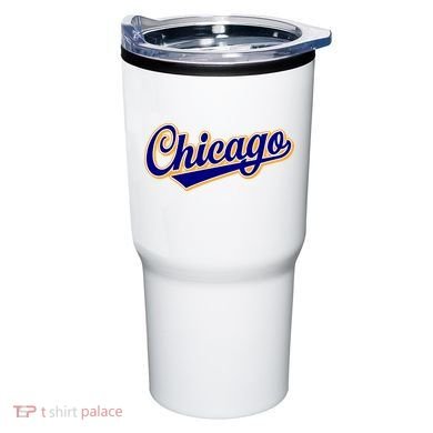 Script Chicago Logo Tumbler