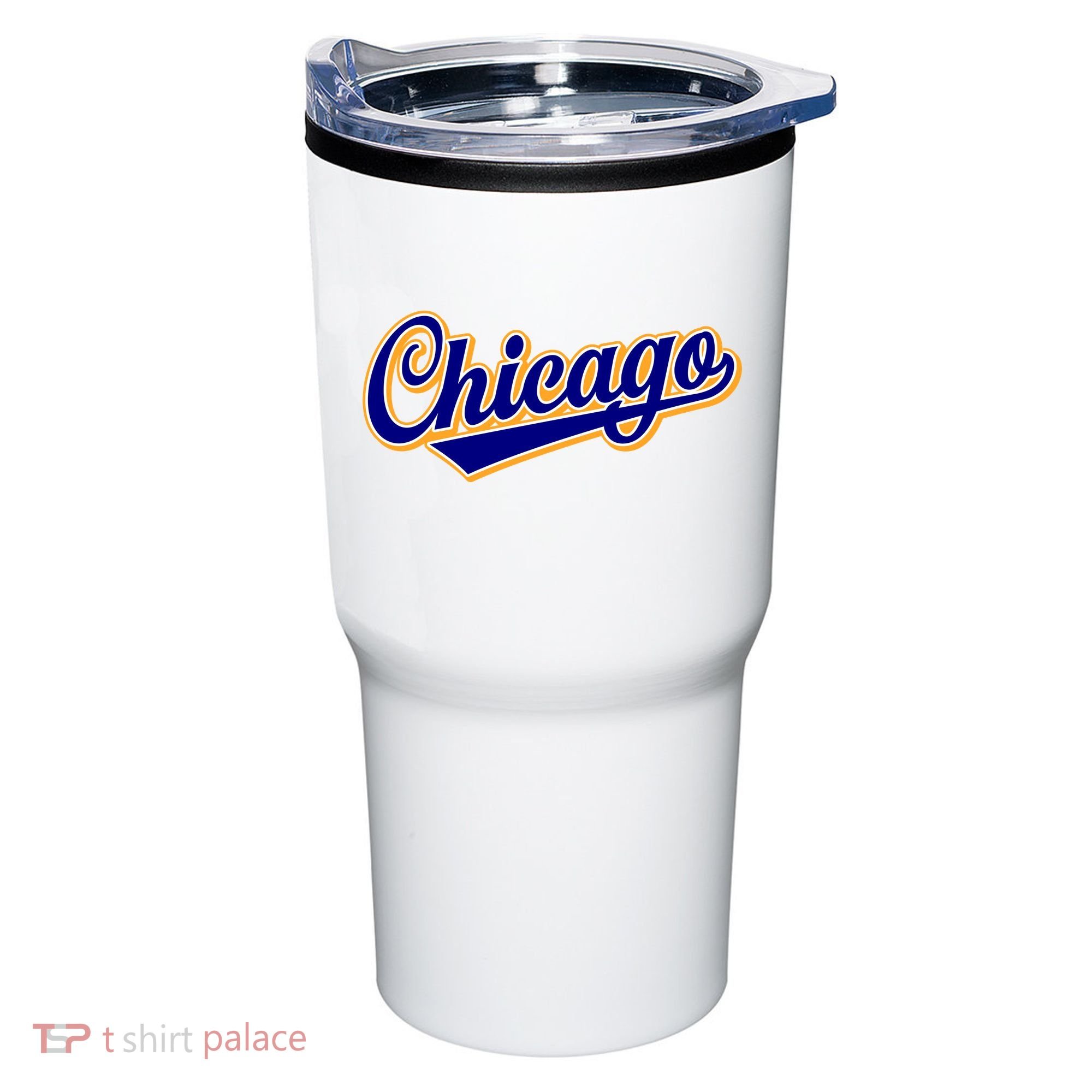 Script Chicago Logo Tumbler